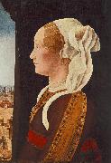 Ercole de Roberti Portrait of Ginevra Bentivoglio oil painting reproduction